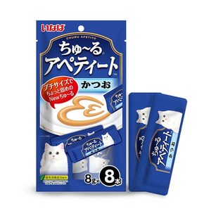 [오늘까까는 스카이플레이스입니다 모든 판매자 보기 눌러주세요] 이나바 츄르 아페티토 짜먹는 고양이 간식 파우치, 가다랑어, 32개, 8g