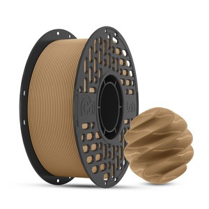 CaiLab 고강도 고탄성 PLA+ 3D 프린터 필라멘트 1.75mm 노즐 막힘 없는 선경 안정성 1kg | 뱀부랩 3D 프린터(P1S P2S A1 H2D등) 호환, 연한 갈색, (PLA)