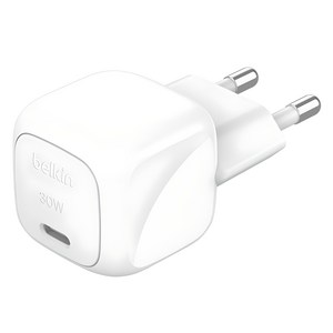 벨킨 부스트차지 USB-C PPS 30W 초소형 고속충전기 WCA008krWH, 화이트, 1개