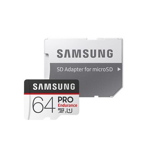 삼성전자 정품 마이크로SD카드 PRO ENDURANCE 64GB MB-MJ64GA/APC, 1개