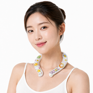 NS 넥쿨러 아이스 냉감 쿨링밴드, 칠린 플라워, 1개