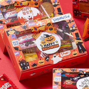 할로윈(중) 단체 과자 선물세트 간식꾸러미 구디백 12종구성, 1개, 할로윈(중)선물세트