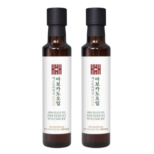 헤밀레 김소형 아보카도오일 HASS품종 냉압착 엑스트라버진, 2개, 250ml