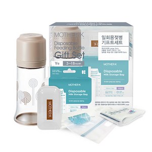 마더케이 369 기프트세트 일회용 젖병 250ml, 베이지, 1세트