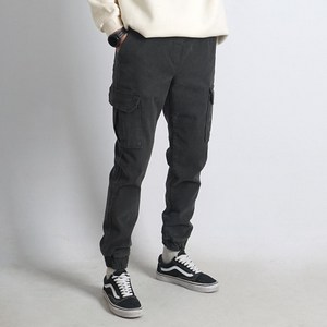 오씨엘 남자 조거바지 겨울 편한 스판 밴딩 기모 카고조거팬츠 빅사이즈 건빵바지 조커 200