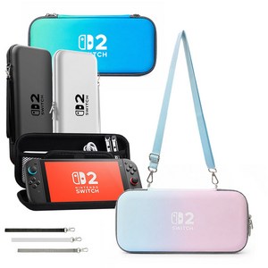 아싸라봉 닌텐도 스위치2 파워 파우치 2way 크로스백 멀티백 케이스, 1개, 파워2way백-핑하, SWITCH2