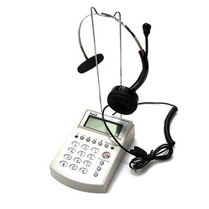 오빌 헤드셋 전화기 화이트, HP-102A