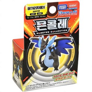 포켓몬스터 몬콜레 메가리자몽X 피규어 포켓몬 한국판 정품 초미니 피규어, 1개