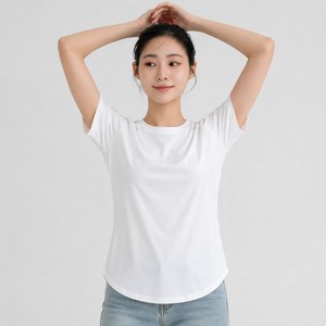 KARSAER 여성 요가복 흡습속건 반팔 티셔츠 슬림핏 러닝 헬스 피트니스웨어 2026 여름 Q1001