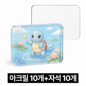 디심플 카드 리폼 DIY 투명 아크릴 마그넷 키트, 10개