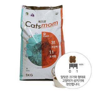 캐츠맘 전연령 고양이 사료, 1kg, 1개, 닭