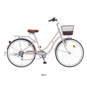 [완전조립 및 포장발송]삼천리 선데이/프림로즈 자전거 20/22/24/26 인치 7단기어 여성용 자전거/줌 라이트/후미등/변환식 번호키(자물쇠) 무상 증정, 25년 프림로즈 26 베이지, 1개, 172cm