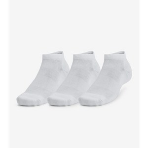 언더아머 UA 트레이닝 코튼 로우 컷 삭스 3켤레 1386312-100, White-MD, 화이트, 1개