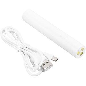 충전식 일자 LED 네일램프 3W 저열 미니 램프 셀프네일 경화기, 1개, 화이트