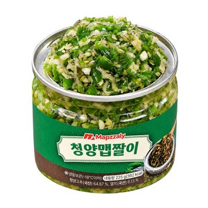 셰프애찬 수제 청양 맵짤이 멸치 고추 다대기 땡초장 다짐장 만능 반찬 캠핑 음식 여행템, 1개, 225g 골드박스 특가