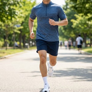 [COOL DRY] 달라붙지 않아 쾌적한 착용감 반집업 무지 반팔 티셔츠 MBTM631