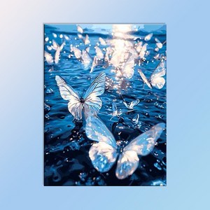 votgl diy페인팅 피포페인팅 명화그리기 그림그리기유화그리기세트40 x 50cm, 꽃과 여자
