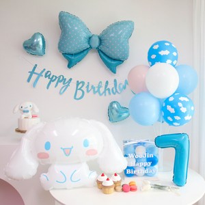 산리오 대형 시나모롤 풍선 생일파티세트, 7, 7, 1개
