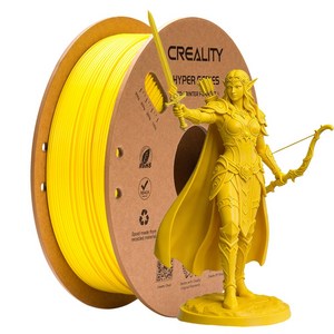 Creality 크리알리티 3D 프린터용 Hyper PETG 고속 인쇄 소모품 Hyper PETG 소모품 액세서리 1.75mm 1kg, 노란색