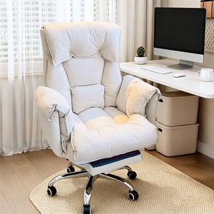 New World 침대형 리클라이너 사무실 게이밍의자 PC방 컴퓨터의자 중역 사무실 의자 821, 1개, 화이트