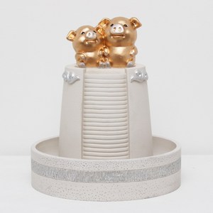 가정용 실내분수대 복돼지 신전 미니 분수 자연가습기, 복돼지신전 분수대