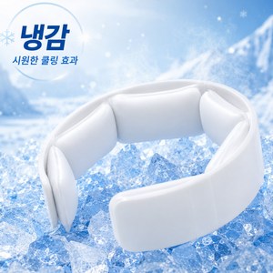 쿨에어 PCM 아이스 넥쿨러, 1개, 화이트