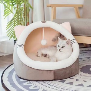 행복한댕냥이 고양이 숨숨집 하우스, 1개, pink cat ears