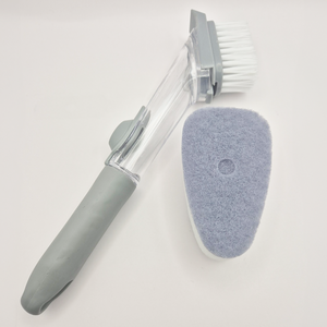 세제통 솔 일체형 수세미 브러시 청소솔, 1개, 회색