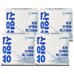 산양유 초유 단백질 마그네슘 스틱 5g 60포 분말, 300g, 4개