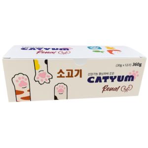 국산 국내산 신장 고양이 캔 레날 베러펫, 소, 30g, 12개