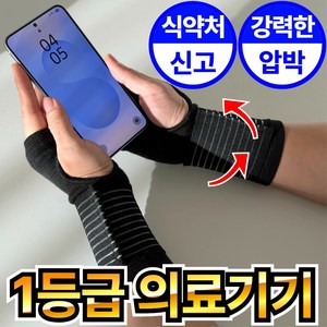 자세명가 의료용 강력한 이중 압박 손목보호대, 블랙, 2개