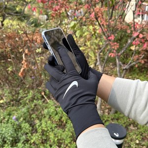 나이키 PACER LIGHTWEIGHT RUNNING GLOVES 헬스 운동 러닝 장갑 글러브, black, 1개