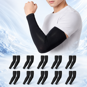 실버리 기능성 쿨토시 팔토시, 블랙, 10세트