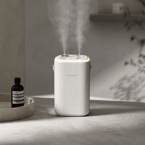 SEONGYE 초음파 사무용 무선 휴대용 충전식 가습기 1300ml, 화이트, SO1