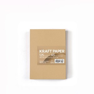 PaperPhant 질 좋은 두꺼운 크라프트지, 250g A5 125매