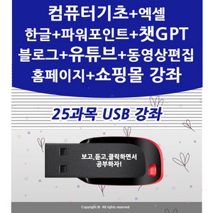 25종 컴퓨터기초 엑셀 블로그 만들기제작 챗GPT 클로드 유튜브 유튜버 프리미어 프로 동영상편집 쇼핑몰 네이버 스마트스토어 판매자 교육+제미나이+AI 숏폼 쇼츠