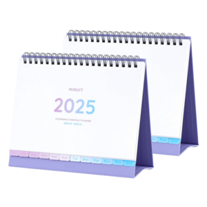 미뉴잇 2025 인덱스 캘린더, 퍼플, 2개