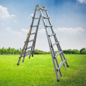 중앙 LS사다리 7단 국산 알루미늄 접이식 안전 A형 H형 높이조절, 1개