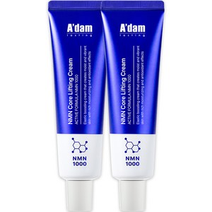 아담공방 저속노화 NMN 모공 탄력 코어 리프팅 펩타이드 크림 안티에이징, 2개, 50ml