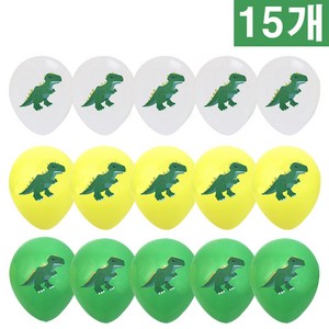 공룡 다이노소우 티라노 고무 생일 파티 이벤트 풍선 15개 세트, 1세트, 그린15개