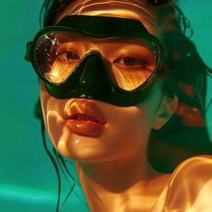다이브딥 24년형 스노쿨링 스노클링 마스크, 딥그린