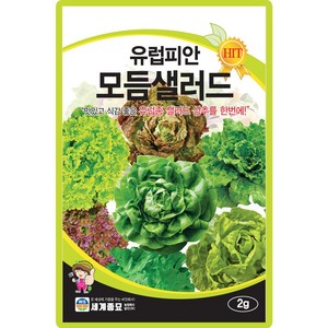 세계종묘 유럽피안 모듬샐러드 씨앗 2g, 모듬유럽피안샐러드2g, 1개