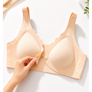 모멜트 앞버튼 수유브라 심리스 노와이어 임산부