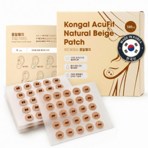 위드데일리 귀지압패치 국내생산 황토볼, 콩알패치(100매), 1개