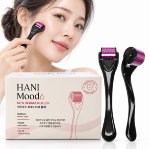 하늬무드 mts 더마롤러 일반형 0.25mm, 10개, 블랙