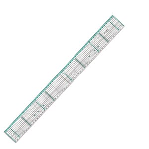KEARING 금속날 아크릴 퀼팅자 논슬립 선명인쇄 정밀 패치워크 재단용 패치워크 자 재봉 패치워크 자 패치워크 축도 자 천 접합용 패치워크 자, KPR6006-S  (60CM), 1개