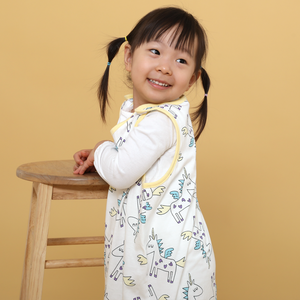 스윗붐 유아동 봄 여름 간절기 수면조끼 실내조끼 유니콘