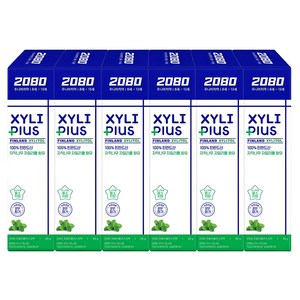 2080 주니어 자일리 플러스 치약, 80g, 1개입, 6개