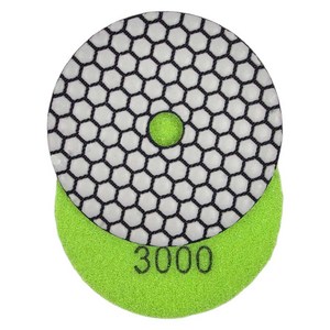 공구대왕 건식 폴리싱 연마 패드 4인치 3000방 100mm, 10개