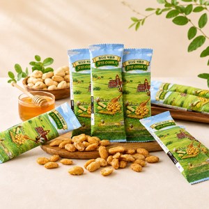 칭따오 맥주 박물관 꿀땅콩 알싸한 서양고추냉이맛 맥주안주 마른안주 혼술안주, 30개, 25g